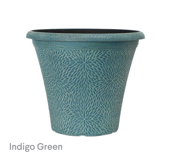 image of April Planter Indigo Green Planter